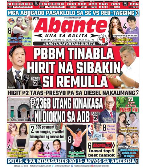 abante una sa balita.